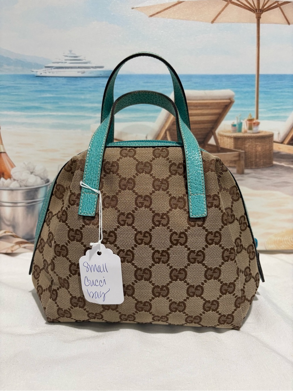 Authentic Gucci GG Canvas Mini Dome Handbag with Certificate - Picture 4 of 13